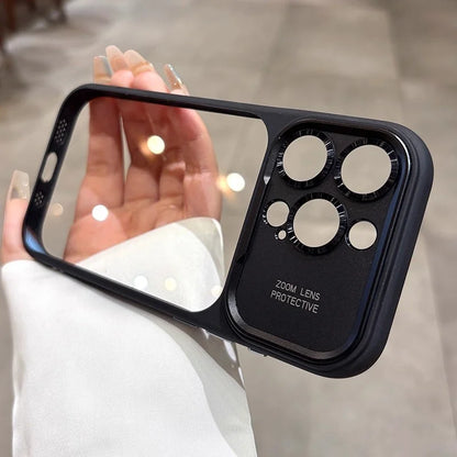 Clear iPhone Case with Metal Camera Ring Protection