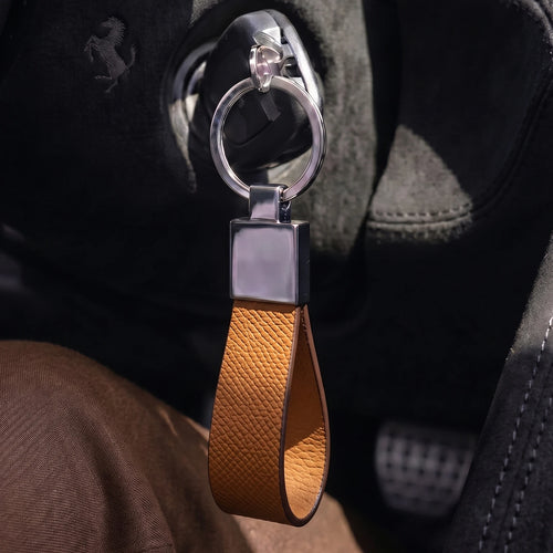 Hiram Beron Italian Leather Key Holder – Premium Gift Keychain