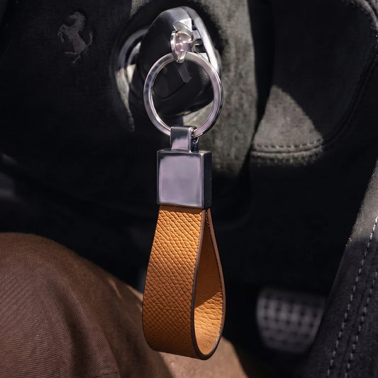 Hiram Beron Italian Leather Key Holder – Premium Gift Keychain