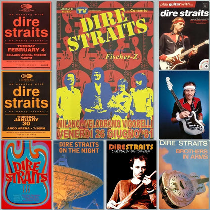 Dire Straits Wall Art Poster – Classic Rock Music Print Decor