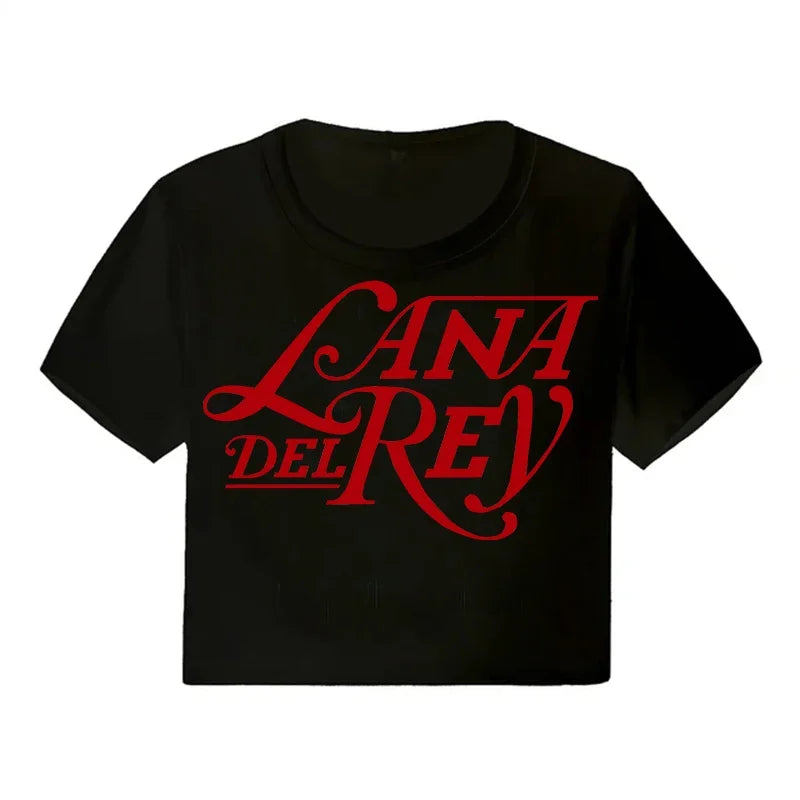Lana Del Rey Ultraviolence Graphic Crop Top – Women's Vintage Short Sleeve Tee