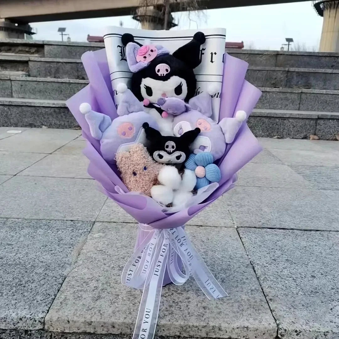 Hello Kitty Plush Bouquet Rose Flower Gift