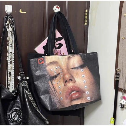 Brand Portrait Print Tote Bag