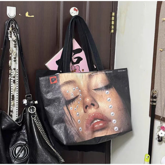 Brand Portrait Print Tote Bag
