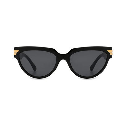 Cat Eye Sunglasses Women Tortoise Frame Rivet Detail