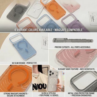 Clear Ripple MagSafe Magnetic Phone Case – iPhone 13 to 17 Series