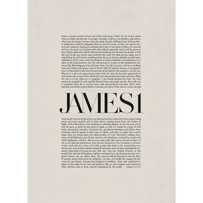Bible Scripture Canvas Wall Art – Christian Quote Poster for Home Decor