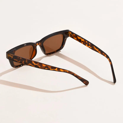 Retro Rectangle Sunglasses for Women – Small Frame Cat Eye