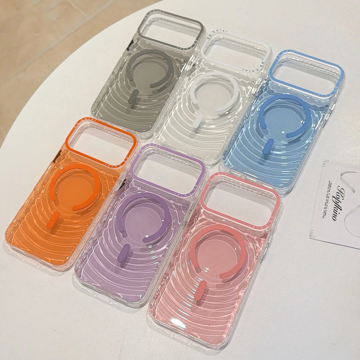 Clear Ripple MagSafe Magnetic Phone Case – iPhone 13 to 17 Series