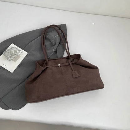 Suede Tote Bag for Women – Large Capacity Shoulder Bag