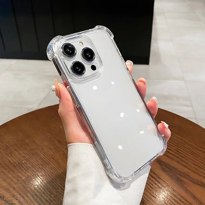 Clear Air Bag Shockproof iPhone Case – Transparent Bumper Cover