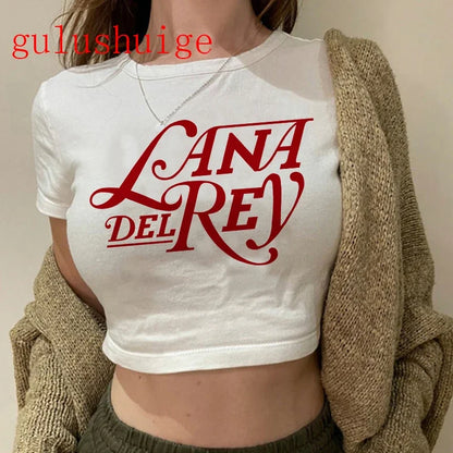 Lana Del Rey Ultraviolence Graphic Crop Top – Women's Vintage Short Sleeve Tee