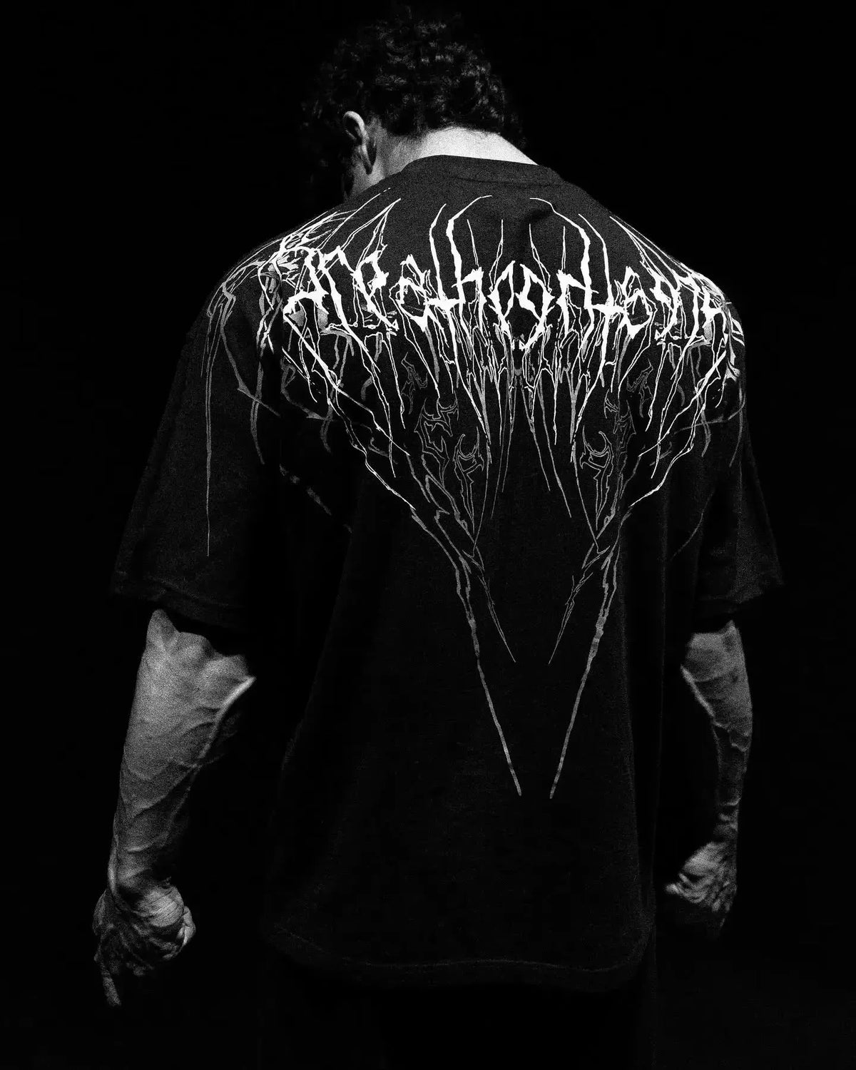 Oversized Gothic Skull T-Shirt – Y2K Harajuku Streetwear Tee