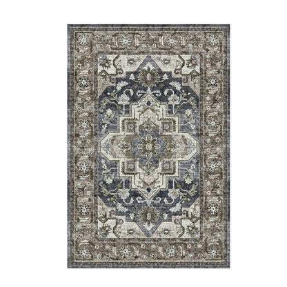 Persian Retro Area Rug – Washable Foldable Cashmere-Feel Carpet