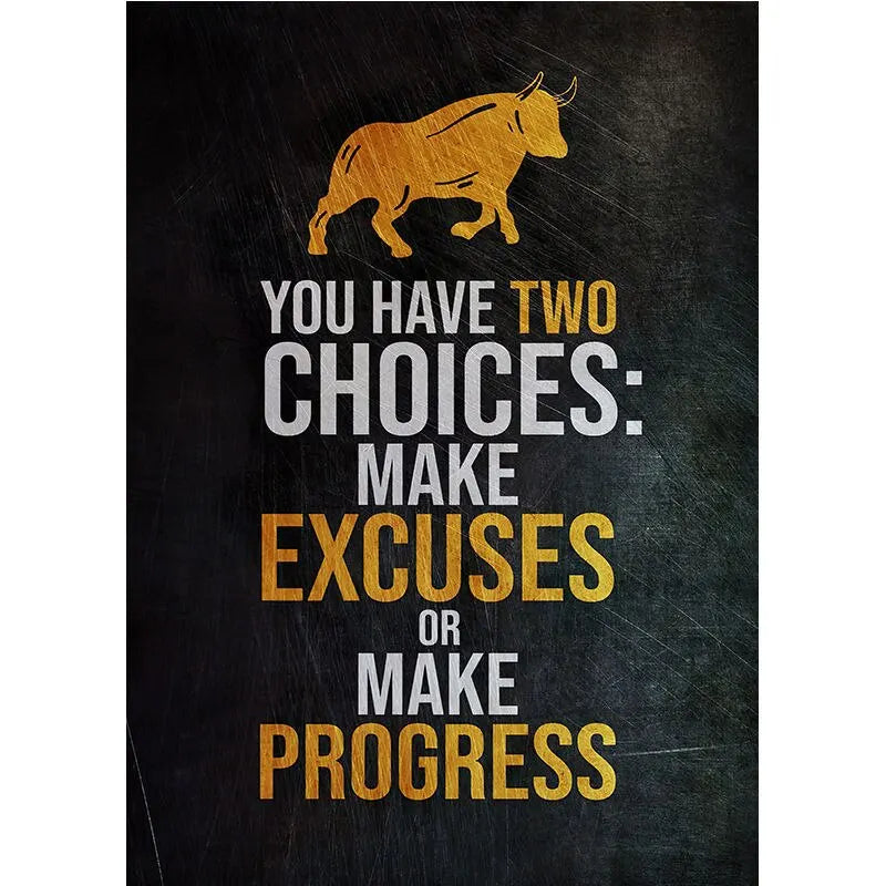 Stock Trading Motivational Wall Art Poster – Buy Fear Sell Greed
