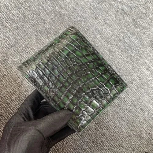 Men's Genuine Crocodile Leather Long Wallet | Luxury Card Organizer