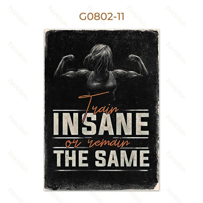 Gym Motivational Quote Wall Art Poster – Bodybuilding Canvas Print