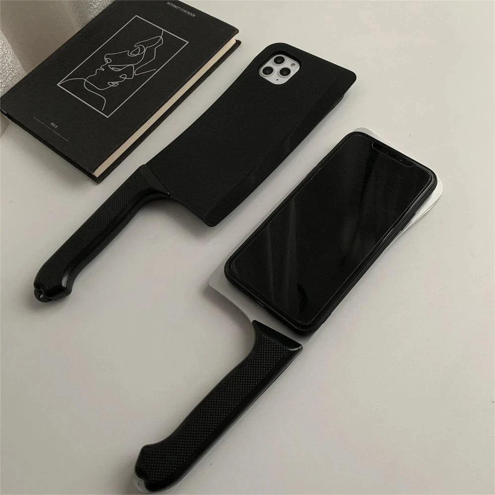 3D Kitchen Knife iPhone Case – Funny Retro Creative Cover