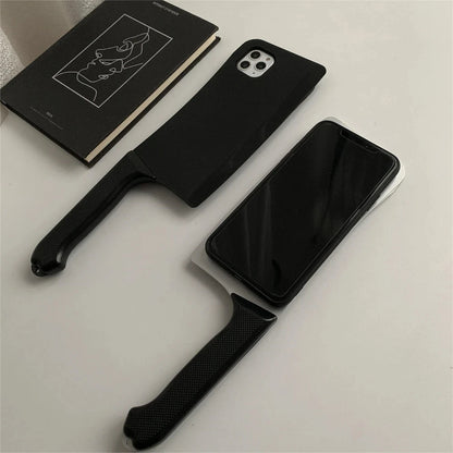 3D Kitchen Knife iPhone Case – Funny Retro Creative Cover