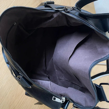 Large Capacity Black Shoulder Bags