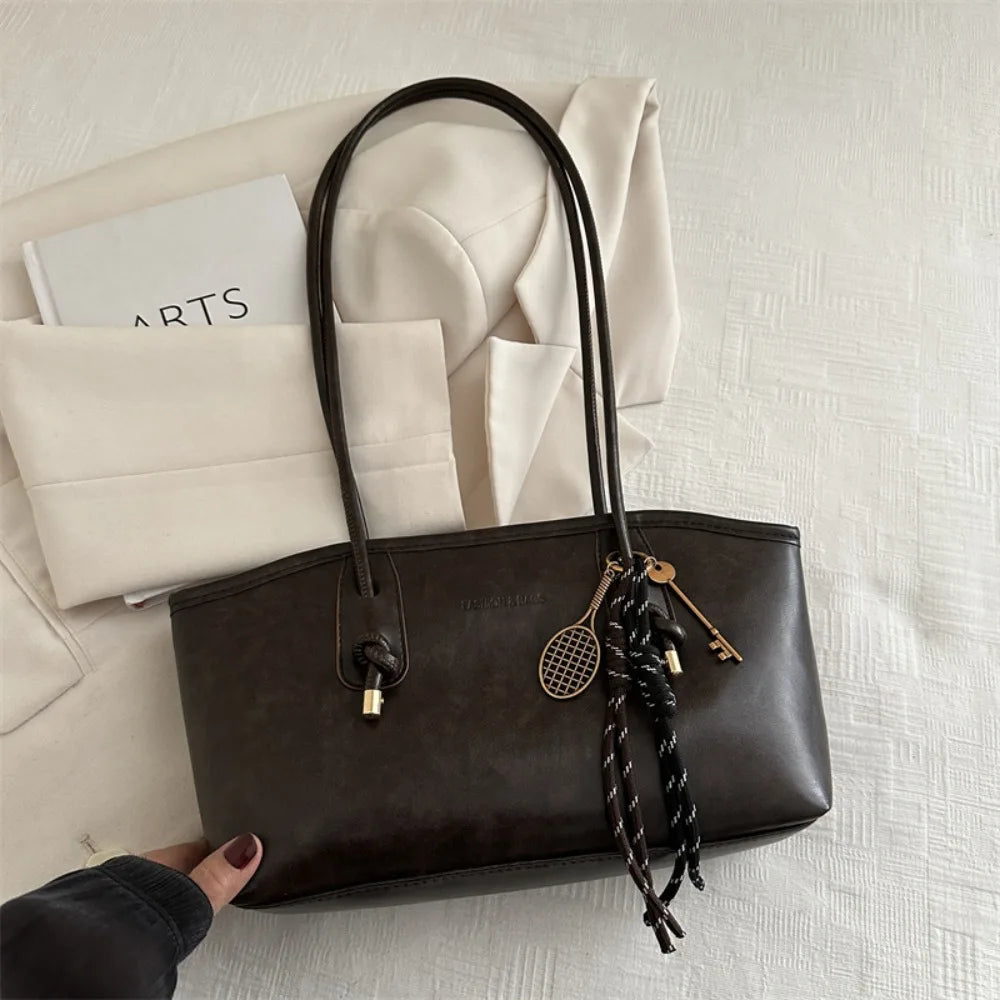 Trendy Multicolor Shoulder Bag Bowknot PU Leather