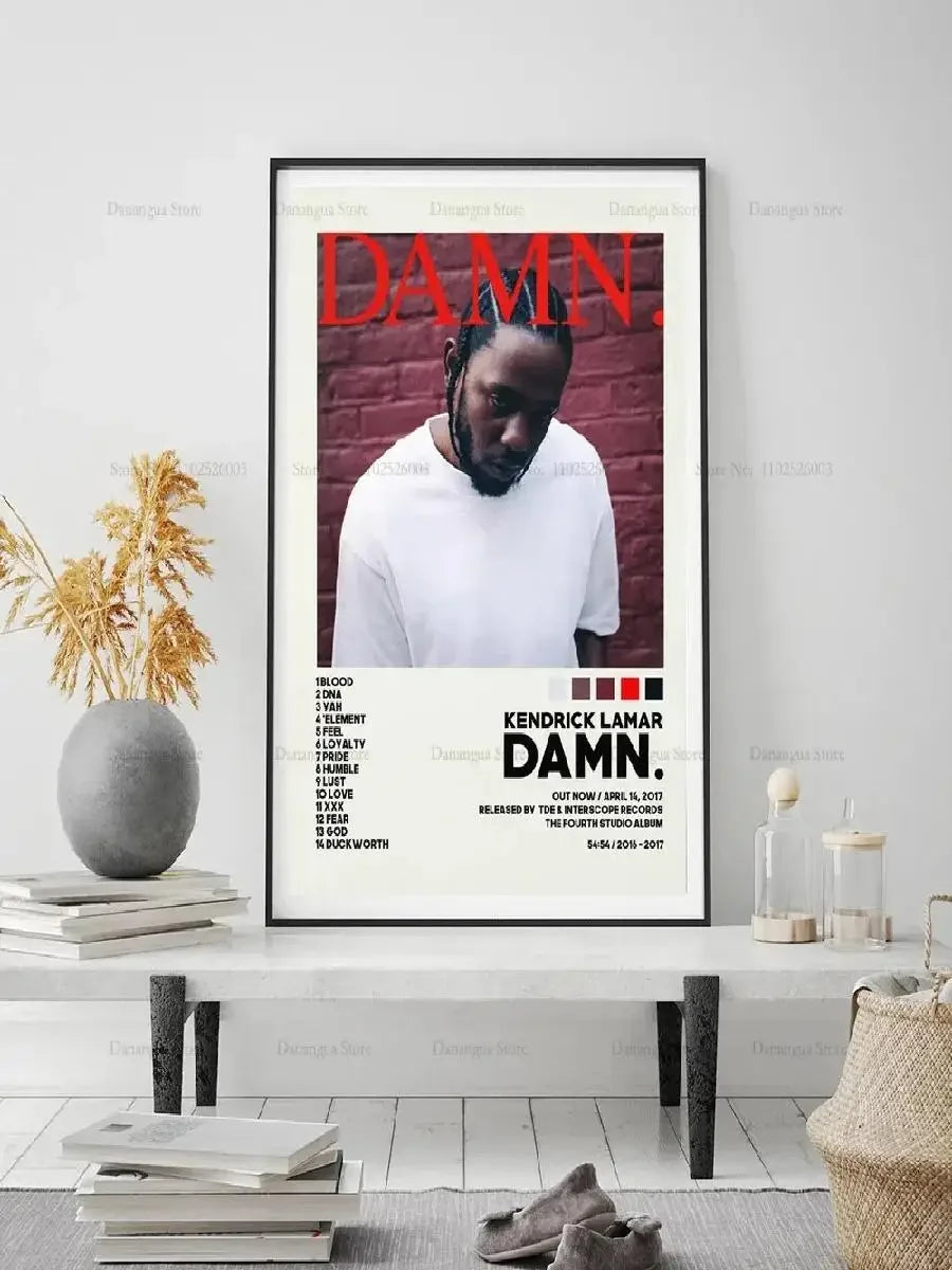 Kendrick Lamar Poster – Good Kid M.A.A.D City Album Wall Art