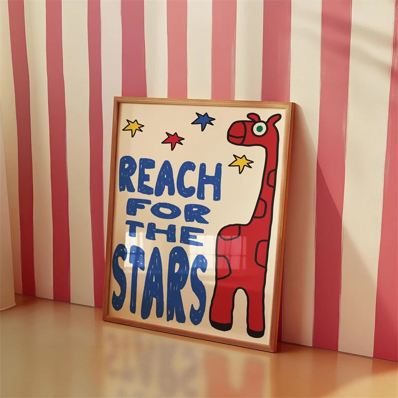 Kids Room Wall Art Poster – Chut Je Reve Typographic Print