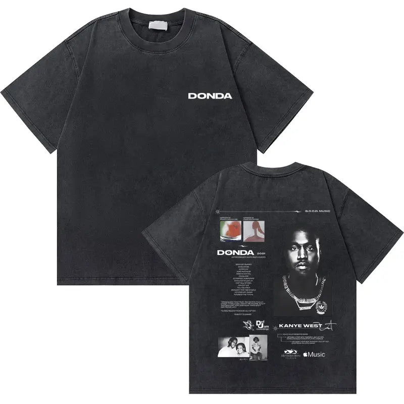 College Dropout Bear Graphic T-Shirt – Washed Vintage Streetwear Tee