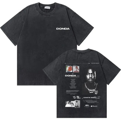 College Dropout Bear Graphic T-Shirt – Washed Vintage Streetwear Tee