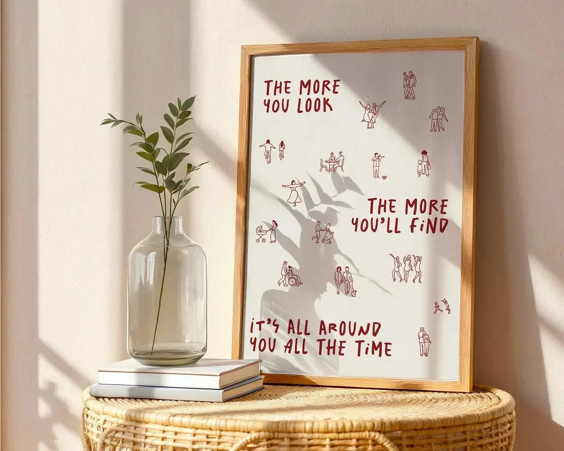 Olivia Dean Lyrics Wall Art Print – The More You Look Poster