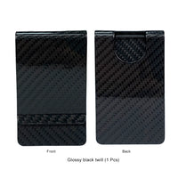 Glossy black twill