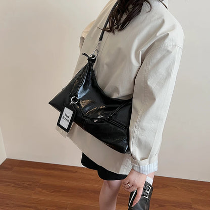 PU Leather Shoulder Bag – Women's Luxury Crossbody Underarm Bag