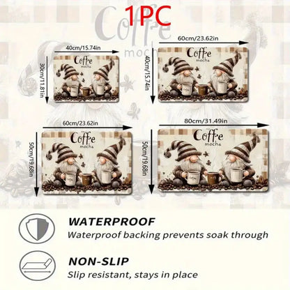 Gnome Coffee Kitchen Drain Mat – Absorbent Anti-Slip Counter Pad