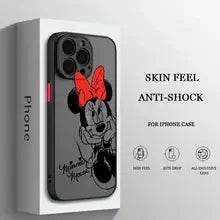 Minnie Mouse iPhone Case – Skin Feel Anti-Shock Cover for iPhone 11–17