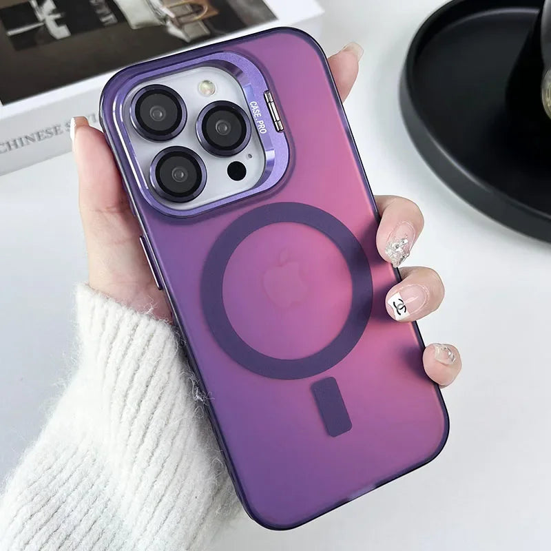Color-Change MagSafe iPhone Case with Lens Glass Protector