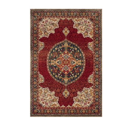 Persian Retro Area Rug – Washable Foldable Cashmere-Feel Carpet
