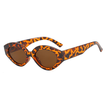 Vintage Cat Eye Sunglasses – Oval Punk Shades for Women