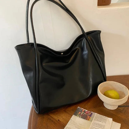 Portable Texture Tote Bag for Women