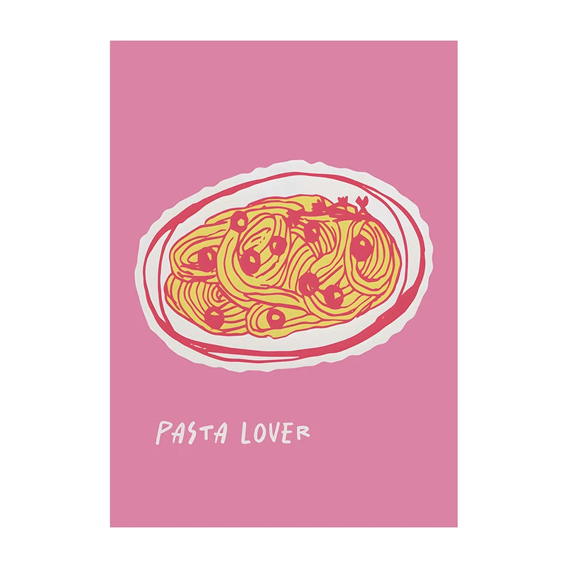 Minimalist Kitchen Wall Art Poster – Food Print for Home Decor