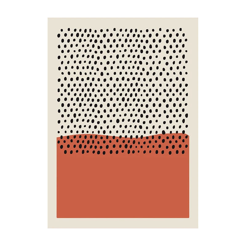 Mid-Century Modern Wall Art Poster – Retro Abstract Geometric Print