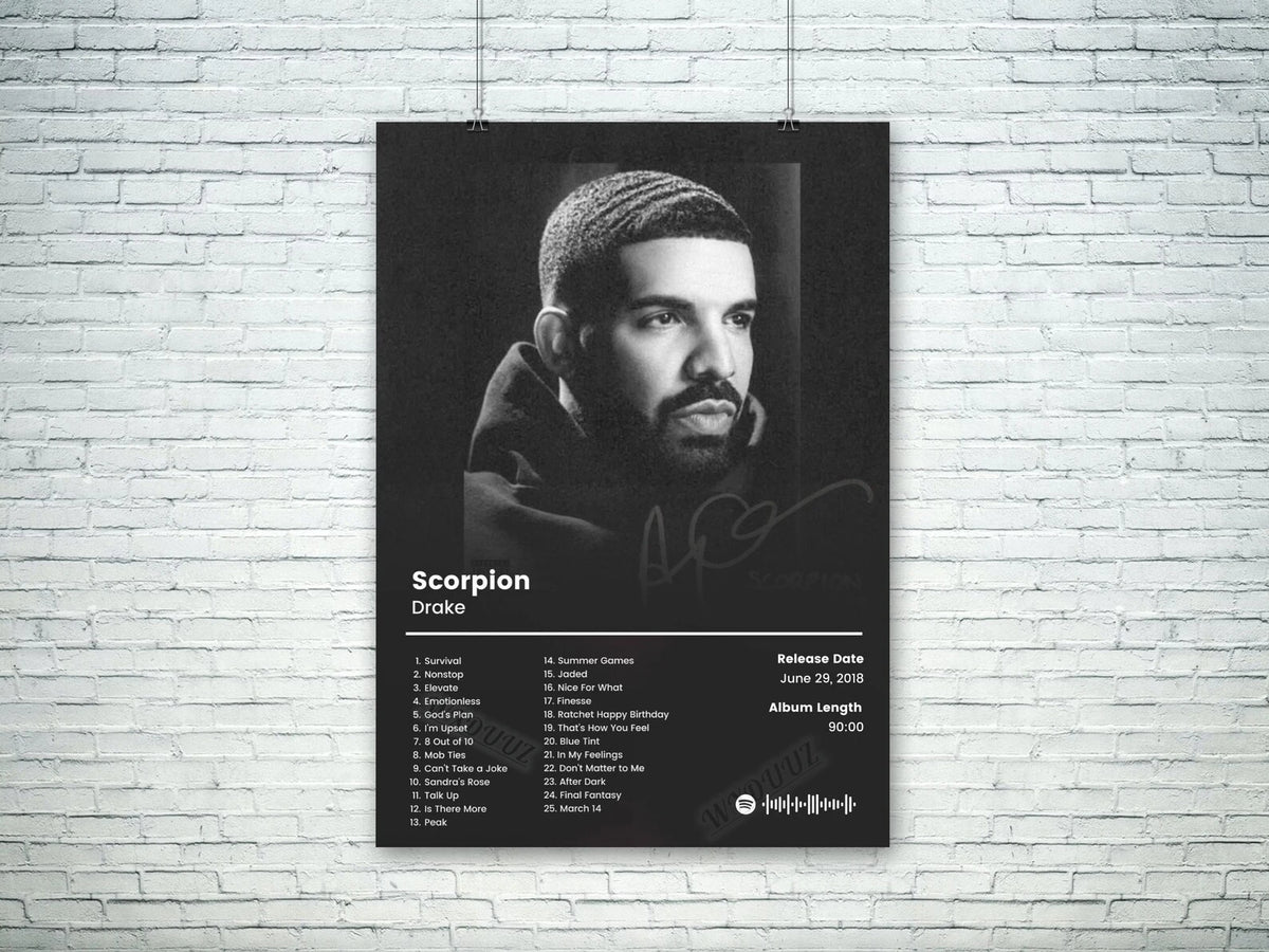 Hip Hop Music Album Poster – Canvas Wall Art Print