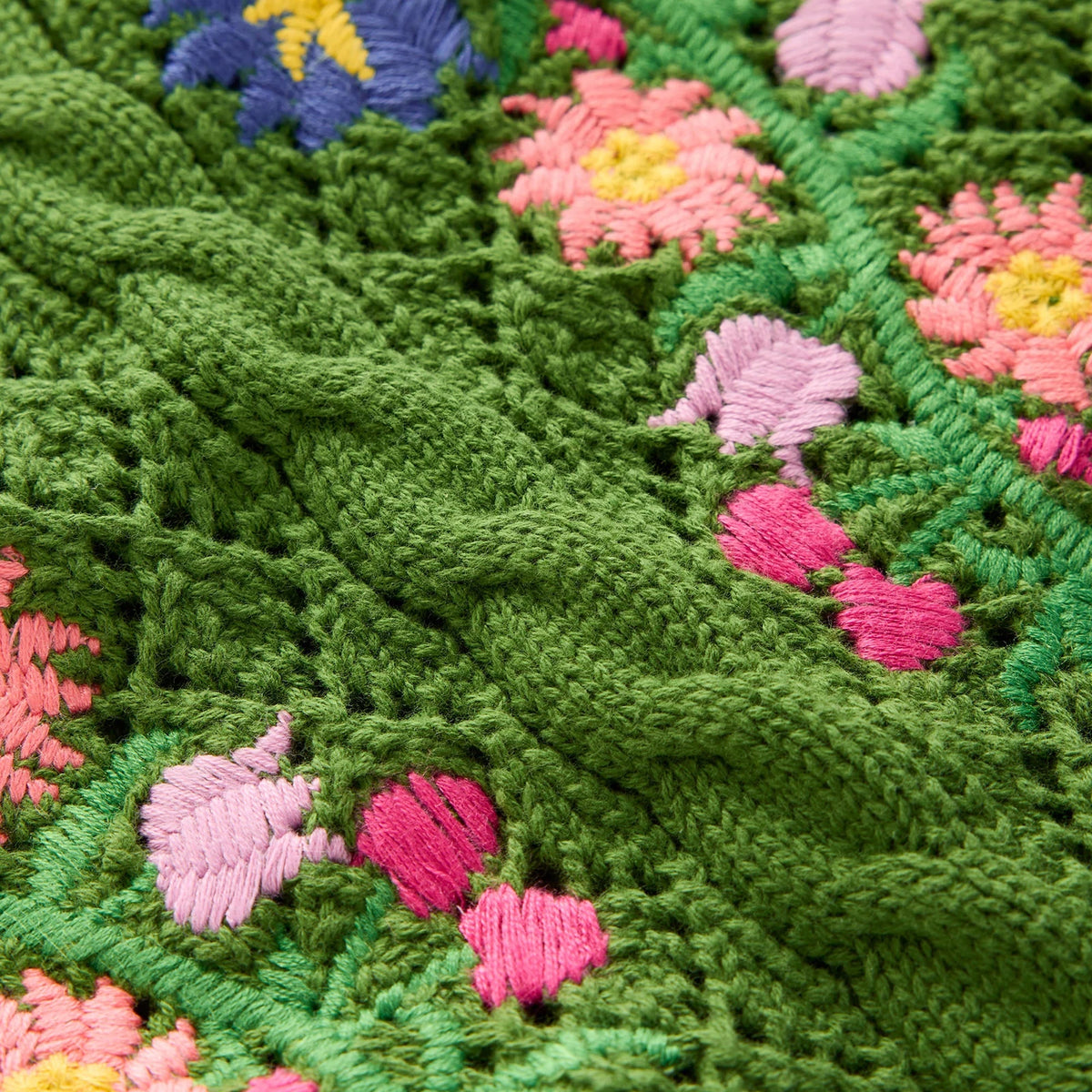 Floral Embroidered Knit Sweater Vest for Women – Crochet Tank