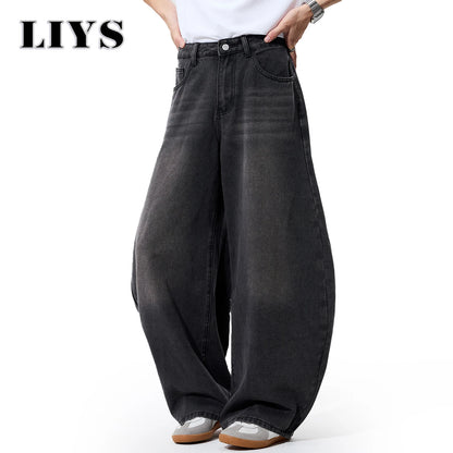 Baggy Wide Leg Jeans – Men's Goth Balloon Denim Pants