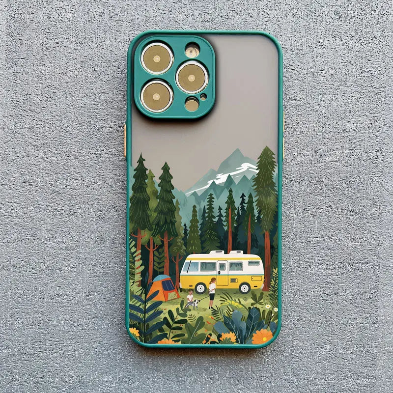 Forest Camping Landscape iPhone Case – All Models