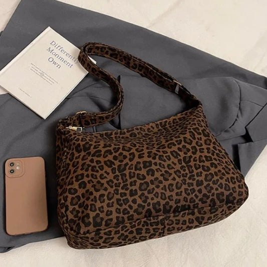 Trendy Casual Soft Textile Women's Shoulder Bag