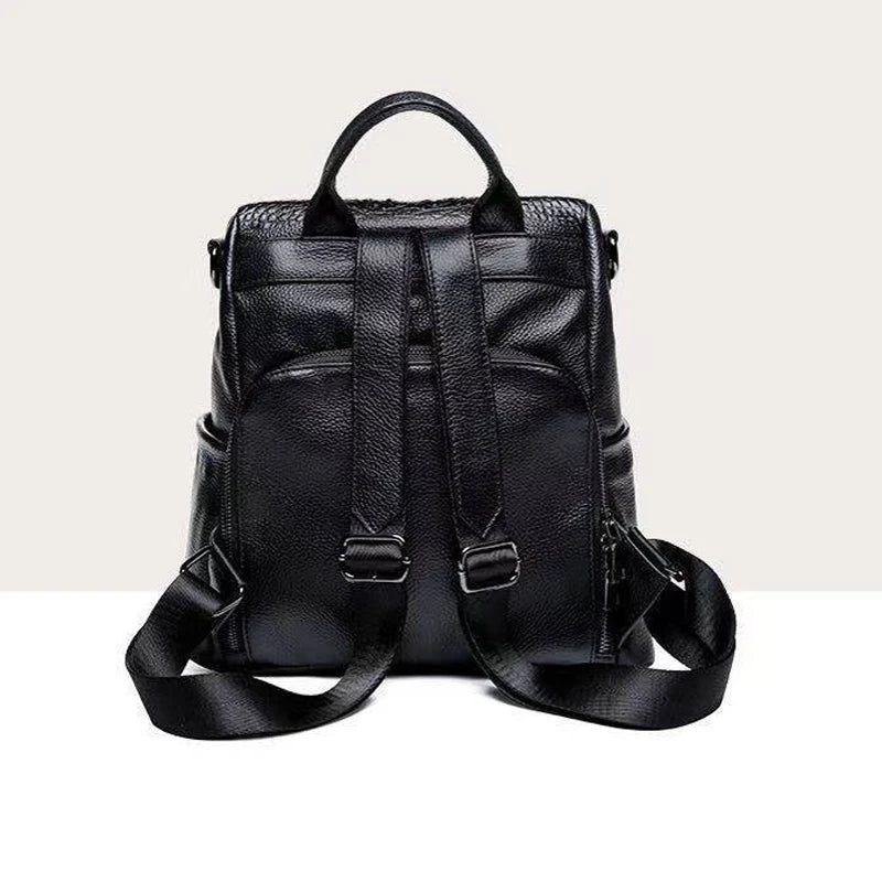 Genuine Leather Alligator Backpack for Women