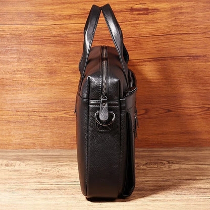 Genuine Leather Laptop Briefcase for Men – 16 Inch