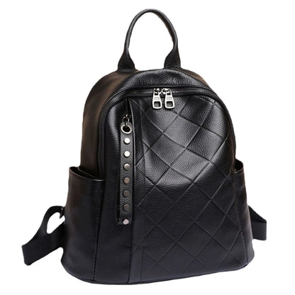 Genuine Leather Women's Backpack – Quilted Luxury Design