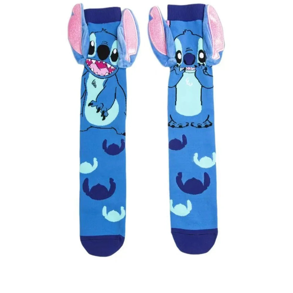 Disney Stitch Funny Cartoon Socks
