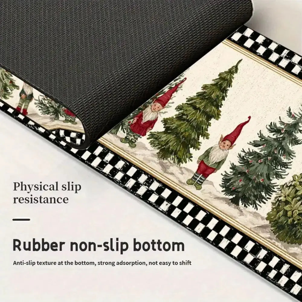 Sink Splash Guard Faucet Mat – Absorbent Christmas Kitchen Drip Catcher